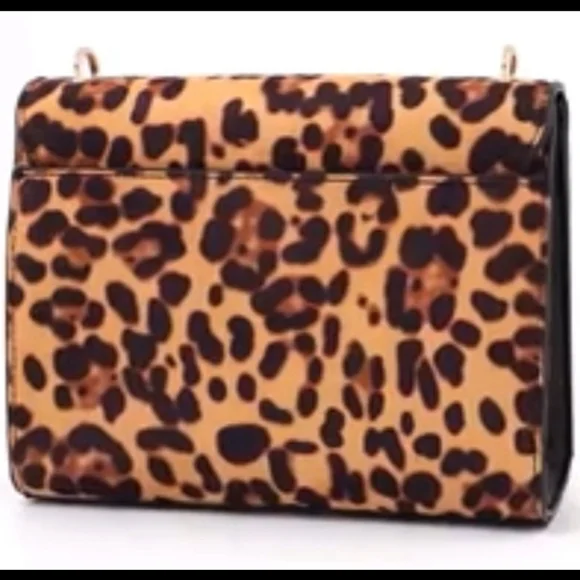 I.N.C. INTERNATIONAL CONCEPTS Sibbell Crossbody Bag Leopard New - Picture 2 of 13